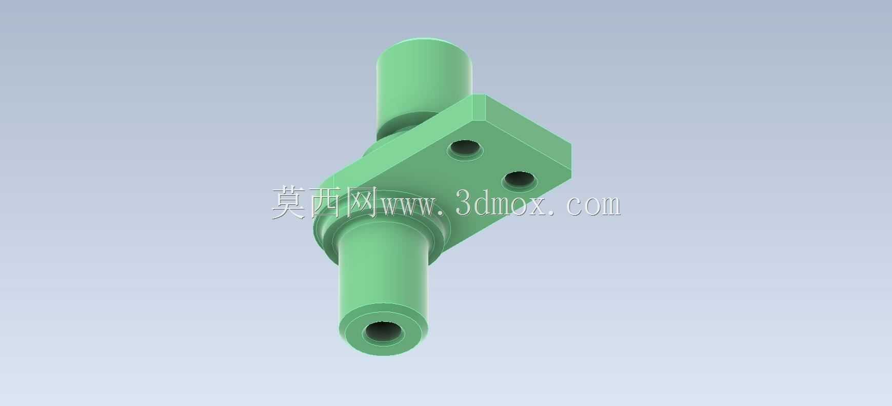CAD轴支架/Soport de eje Prismacad。它是Autodesk Inventor Pro