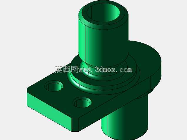 CAD轴支架/Soport de eje Prismacad。它是Autodesk Inventor Pro