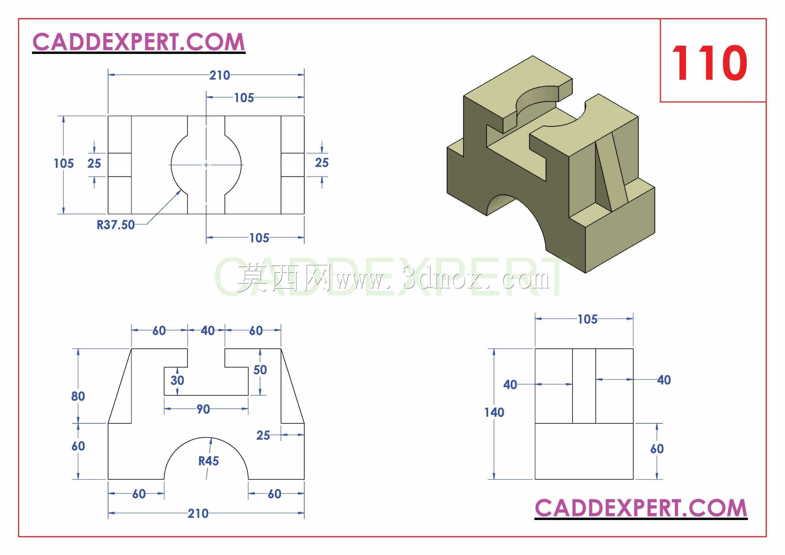 caddexpert CAD 3D��ϰ110 Autodesk Inventor Pro