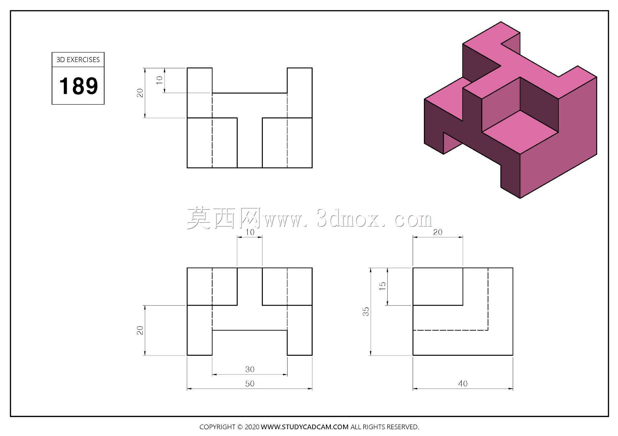Studycadcam 3D CAD��ϰ189 Autodesk Inventor Pro