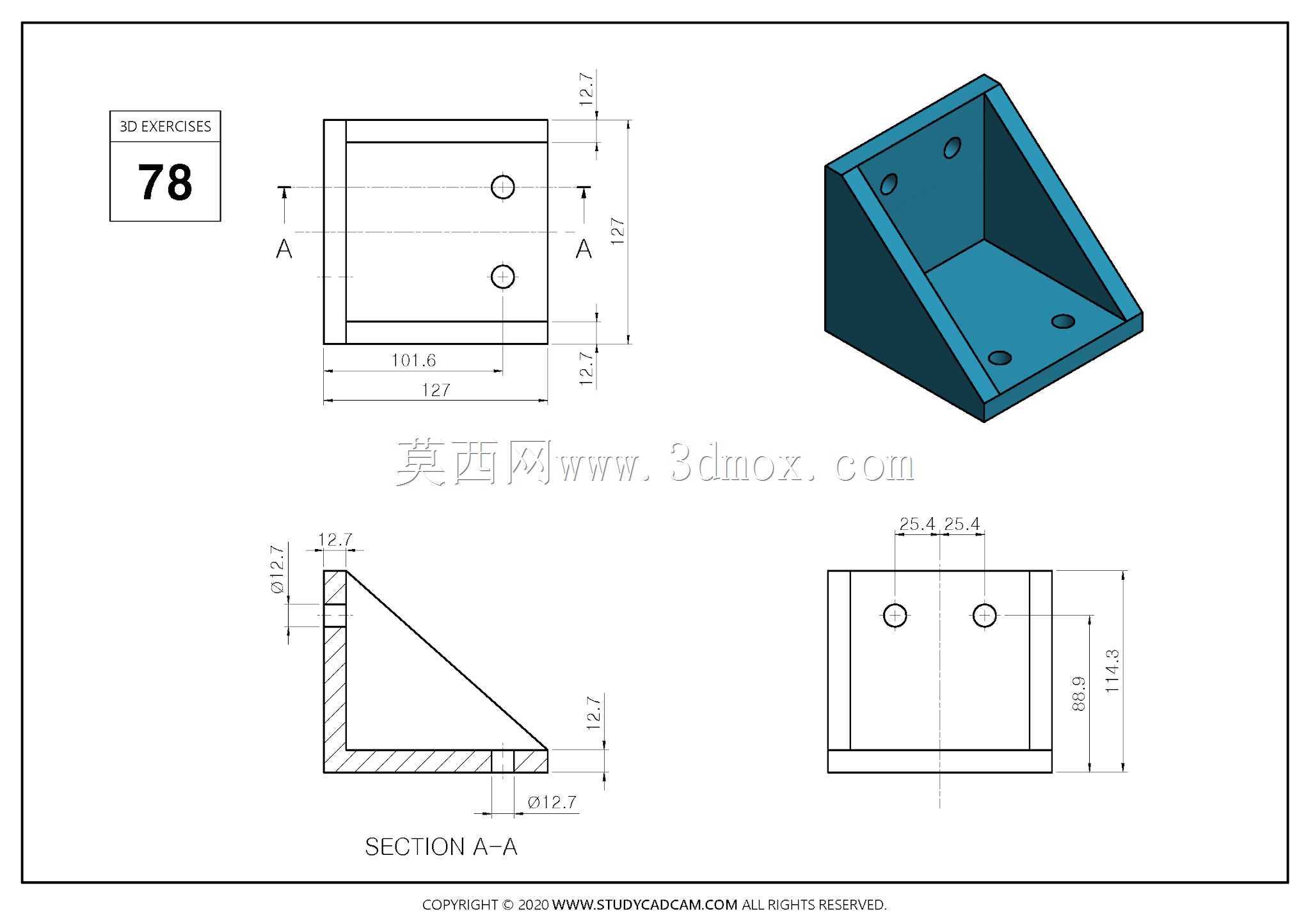 Studycadcam 3D CAD��ϰ78 Autodesk Inventor Pro