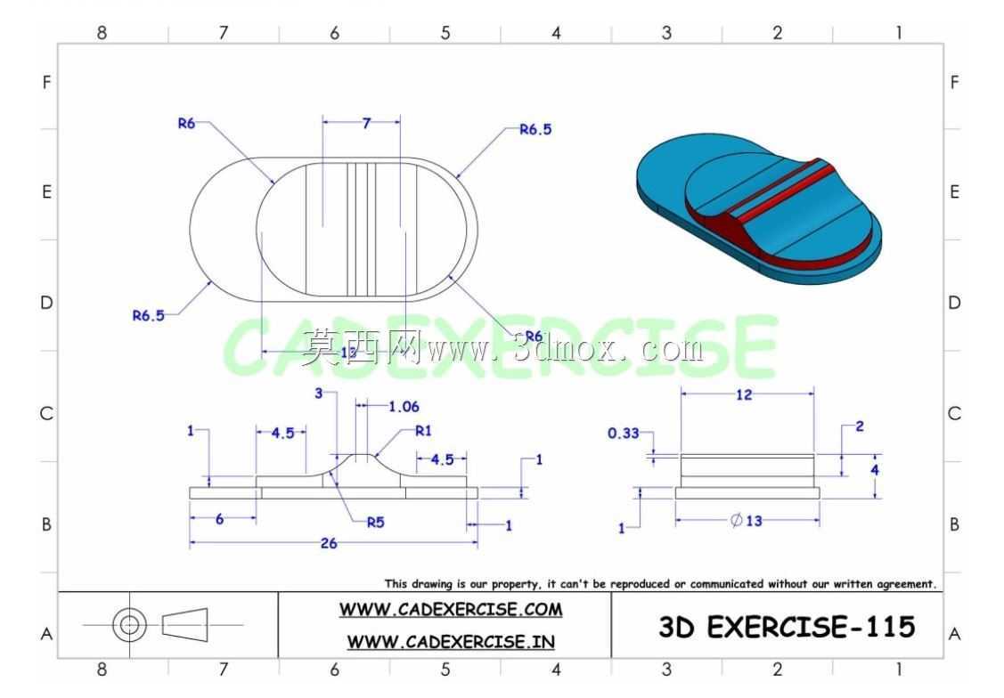 CADEXERCISE 3D CAD��ϰ115 Autodesk Inventor Pro