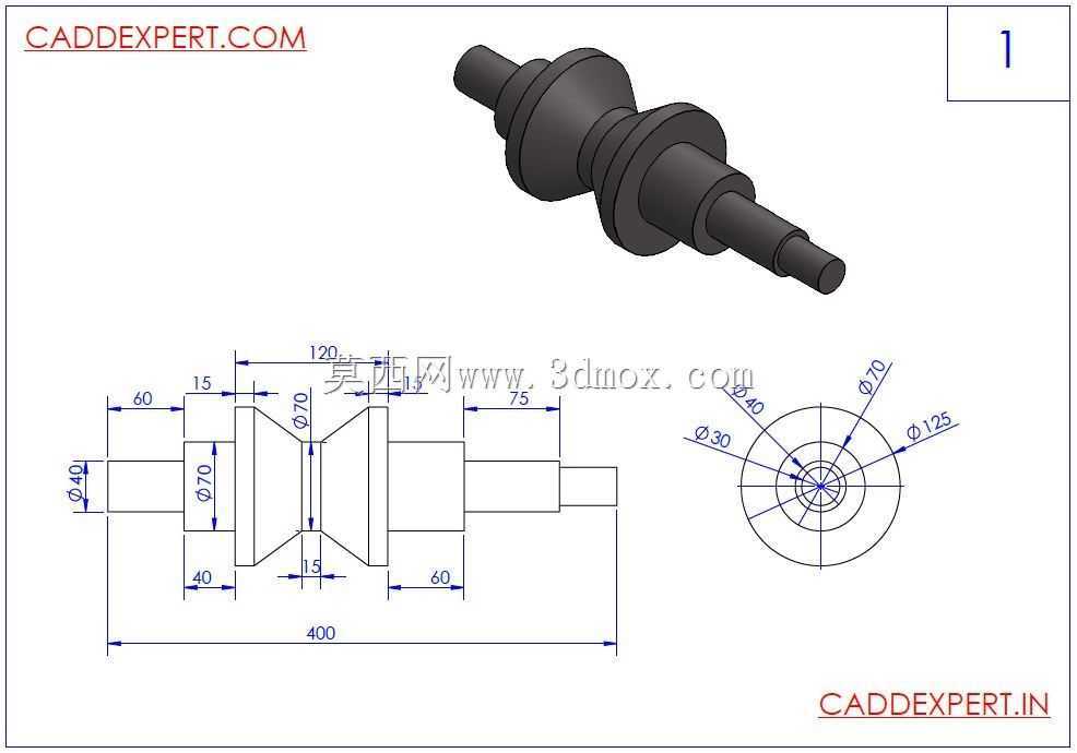 caddexpert CAD 3D练习1 Autodesk Inventor Pro