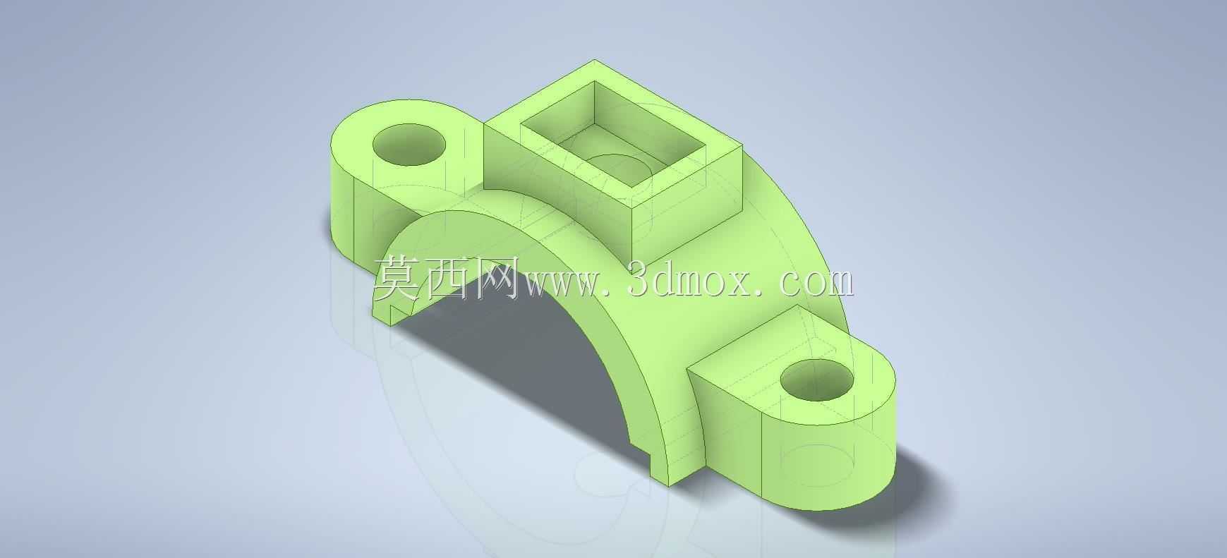 caddexpert CAD 3D练习113/管夹Autodesk Inventor Pro