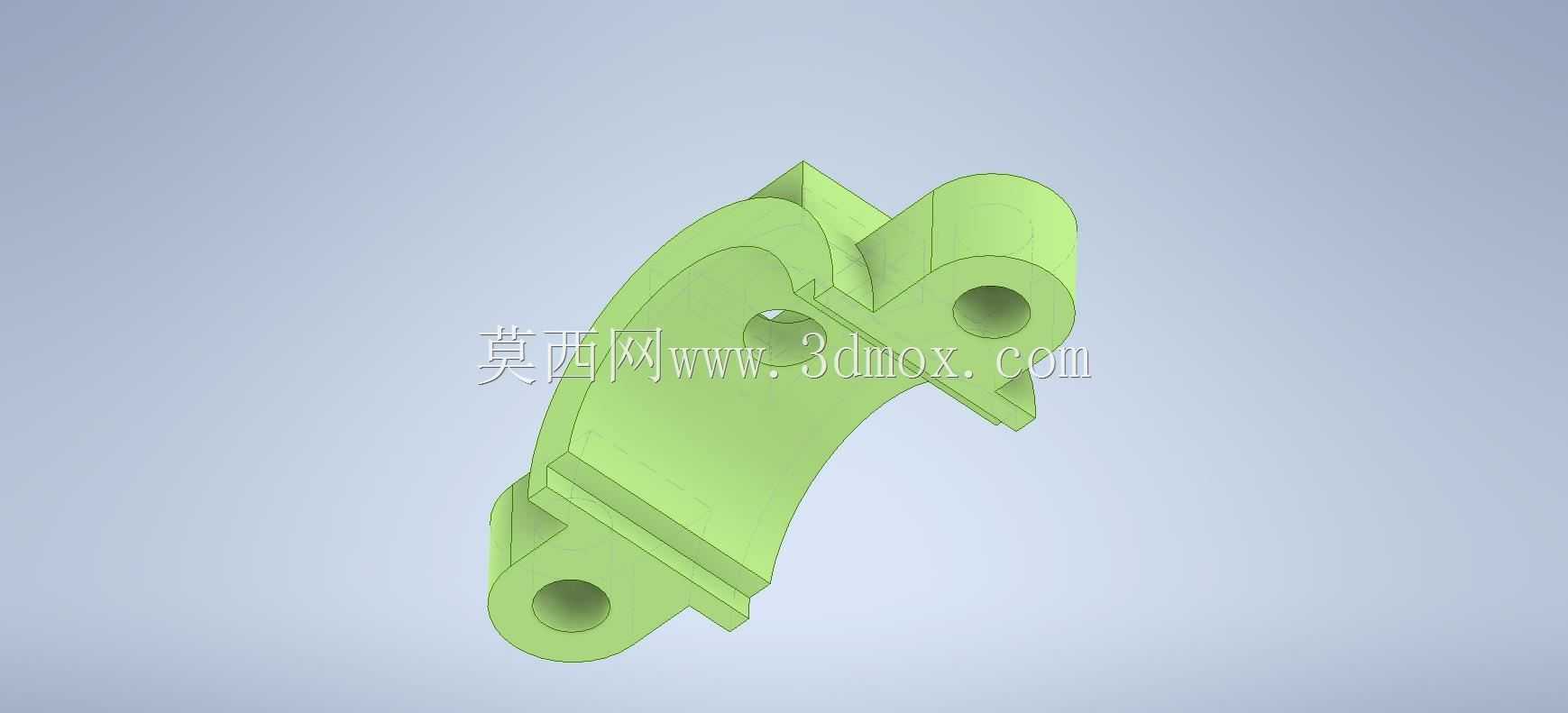 caddexpert CAD 3D练习113/管夹Autodesk Inventor Pro