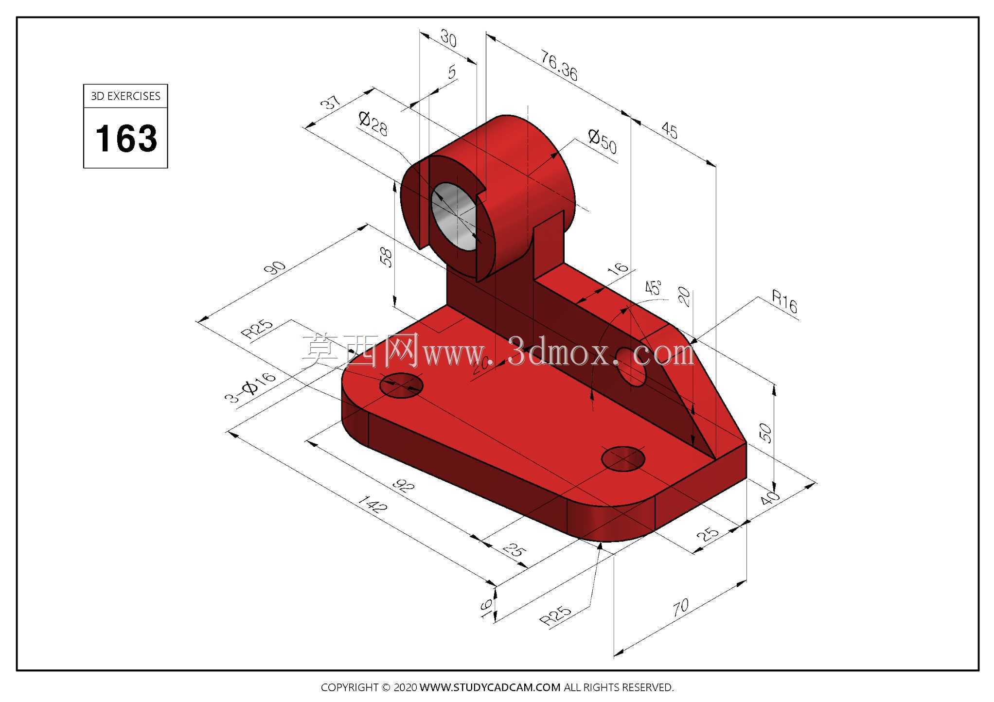 Studycadcam 3D CAD��ϰ163 Autodesk Inventor Pro