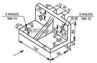 3D CAD基本练习10 fast piece/pieza rapida 10 Autodesk Inventor Pro