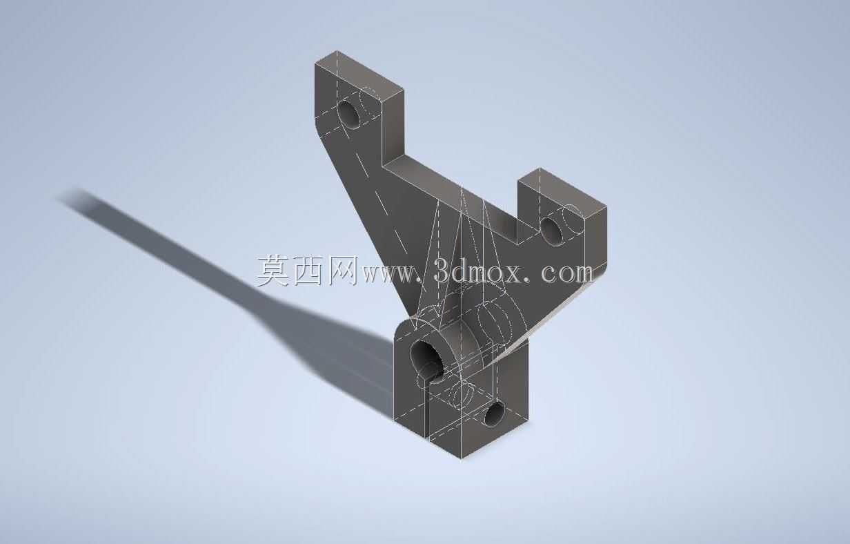 3D CAD基本练习3 fast piece/pieza rapida3 Autodesk Inventor Pro