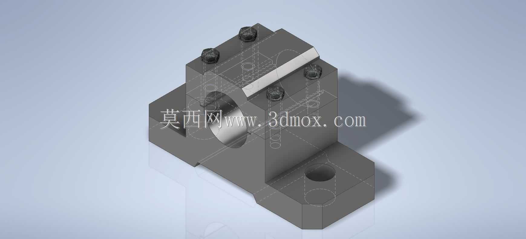 Prismacad CAD练习spindler支架/abrazadera Autodesk Inventor pro