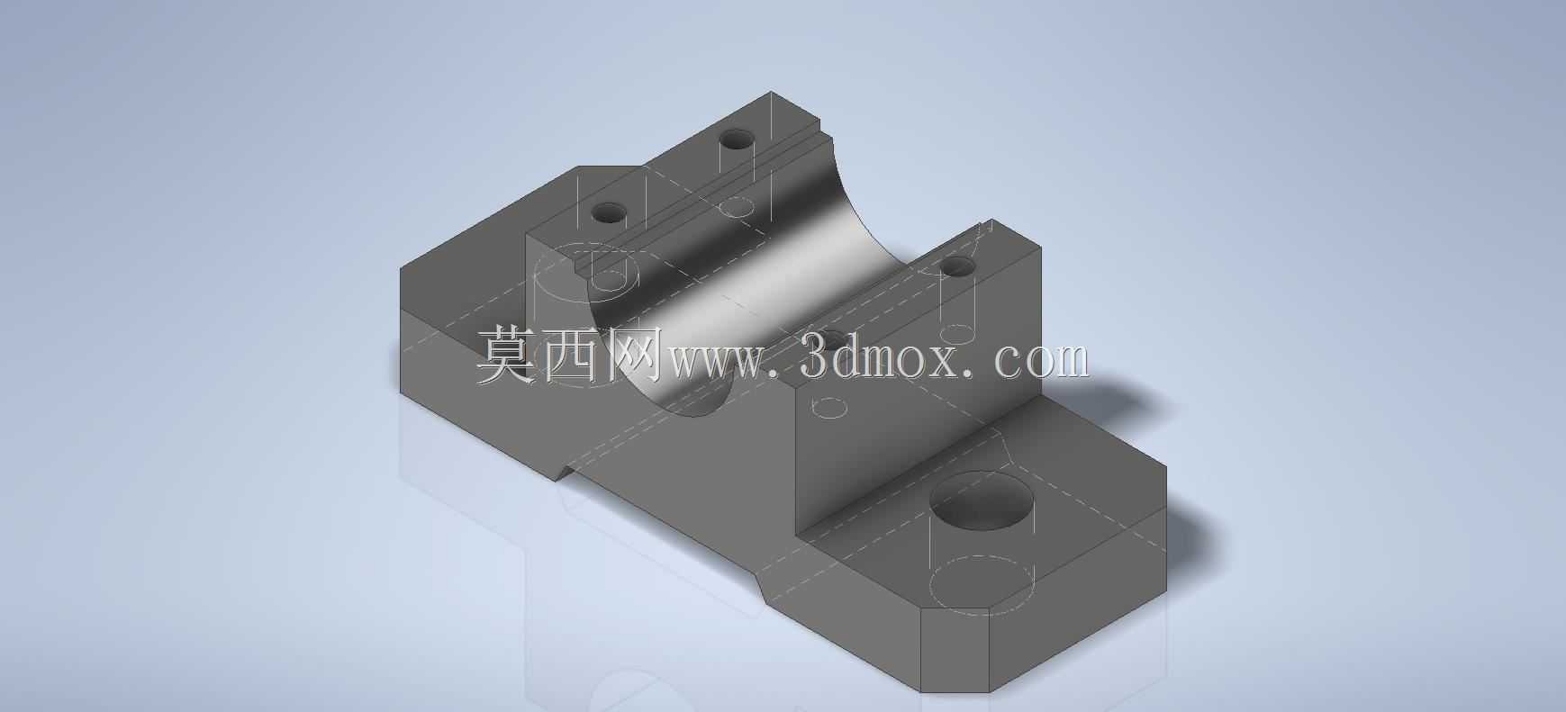 Prismacad CAD练习spindler支架/abrazadera Autodesk Inventor pro