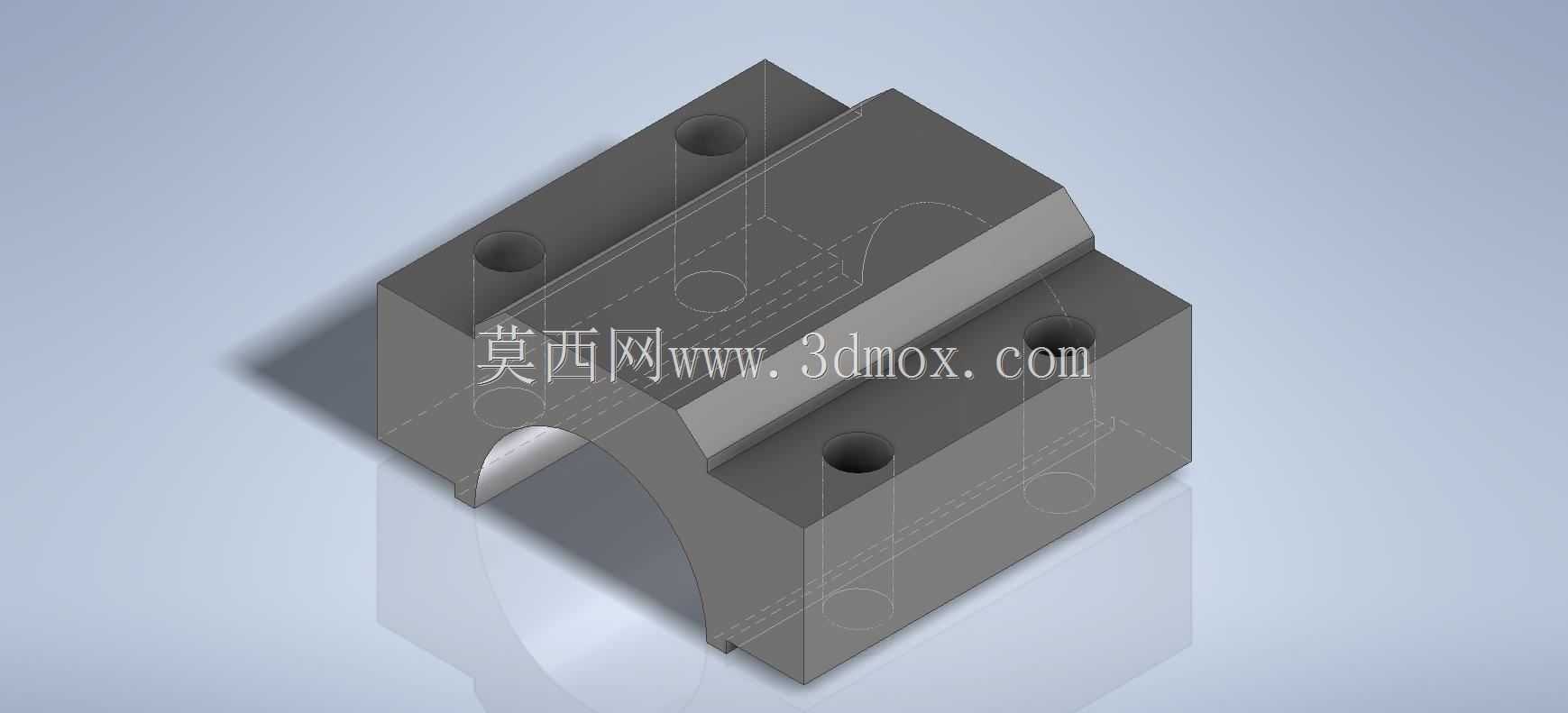 Prismacad CAD练习spindler支架/abrazadera Autodesk Inventor pro
