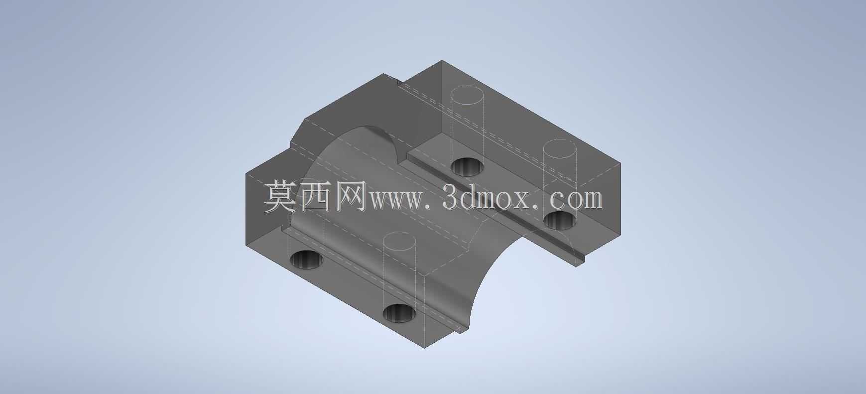 Prismacad CAD练习spindler支架/abrazadera Autodesk Inventor pro