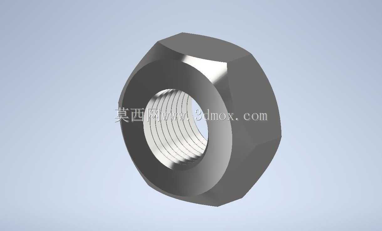 caddexpert CAD 3D��ϰ185/�����ƵĻ�����ĸ/tuerca basica con cuerda Autodesk Inventor Pro
