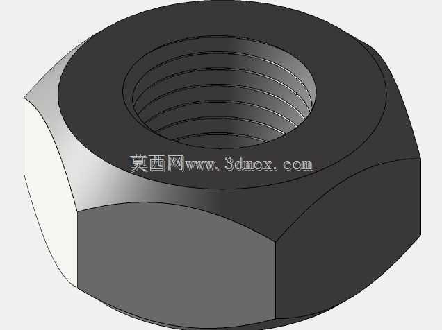 caddexpert CAD 3D��ϰ185/�����ƵĻ�����ĸ/tuerca basica con cuerda Autodesk Inventor Pro