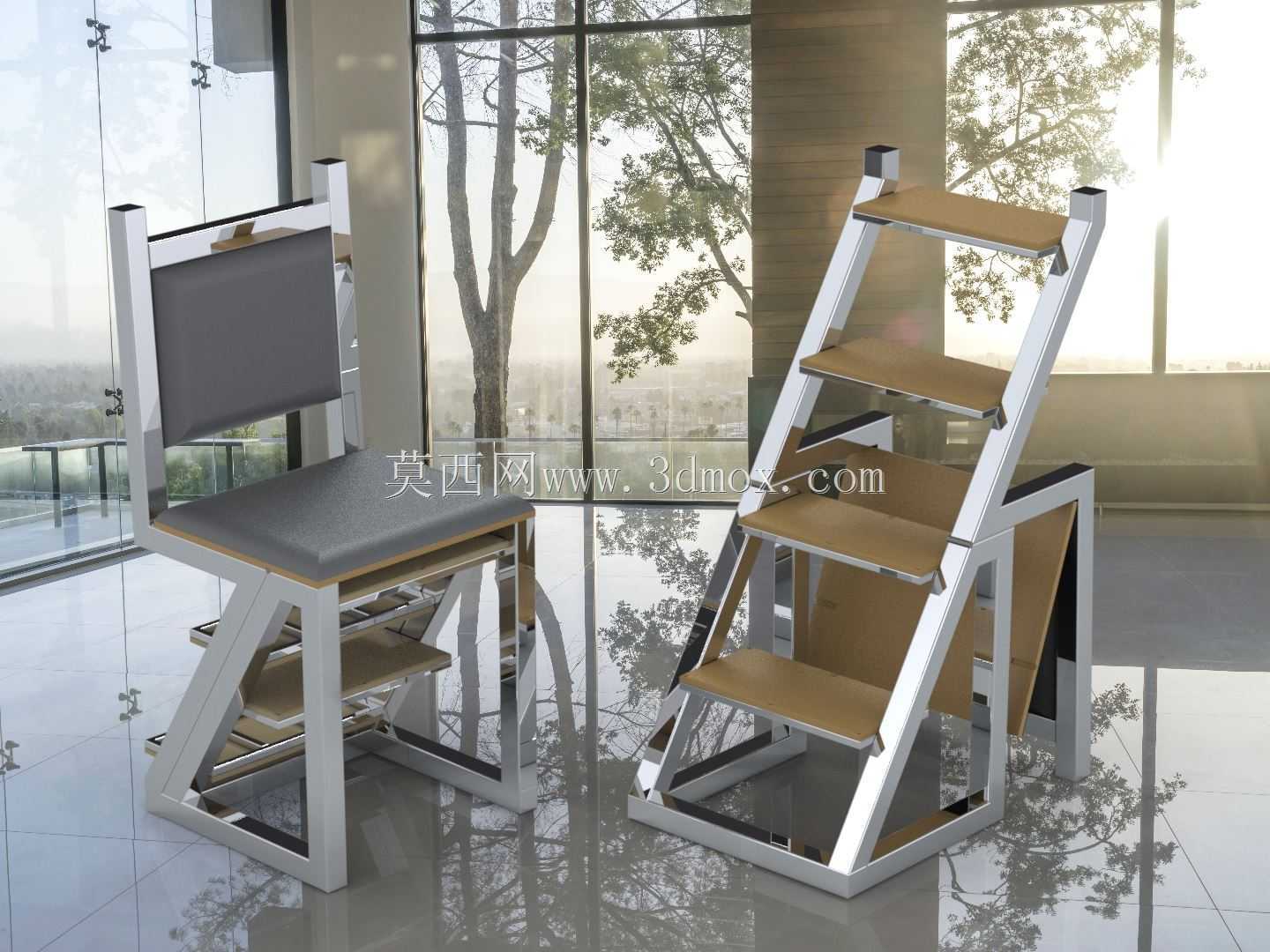 椅子和梯子(SILLA ESCALERA)
