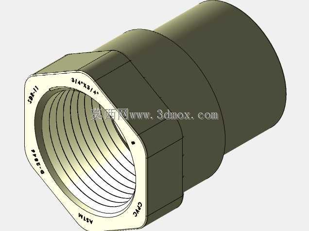 Adapador hembra 3/4英寸x3/4英寸14NPT CPVC标称
