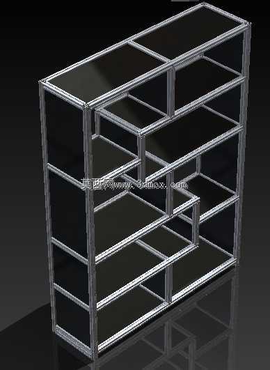 LIBRERO PERFIL ALUMINIO 30X30