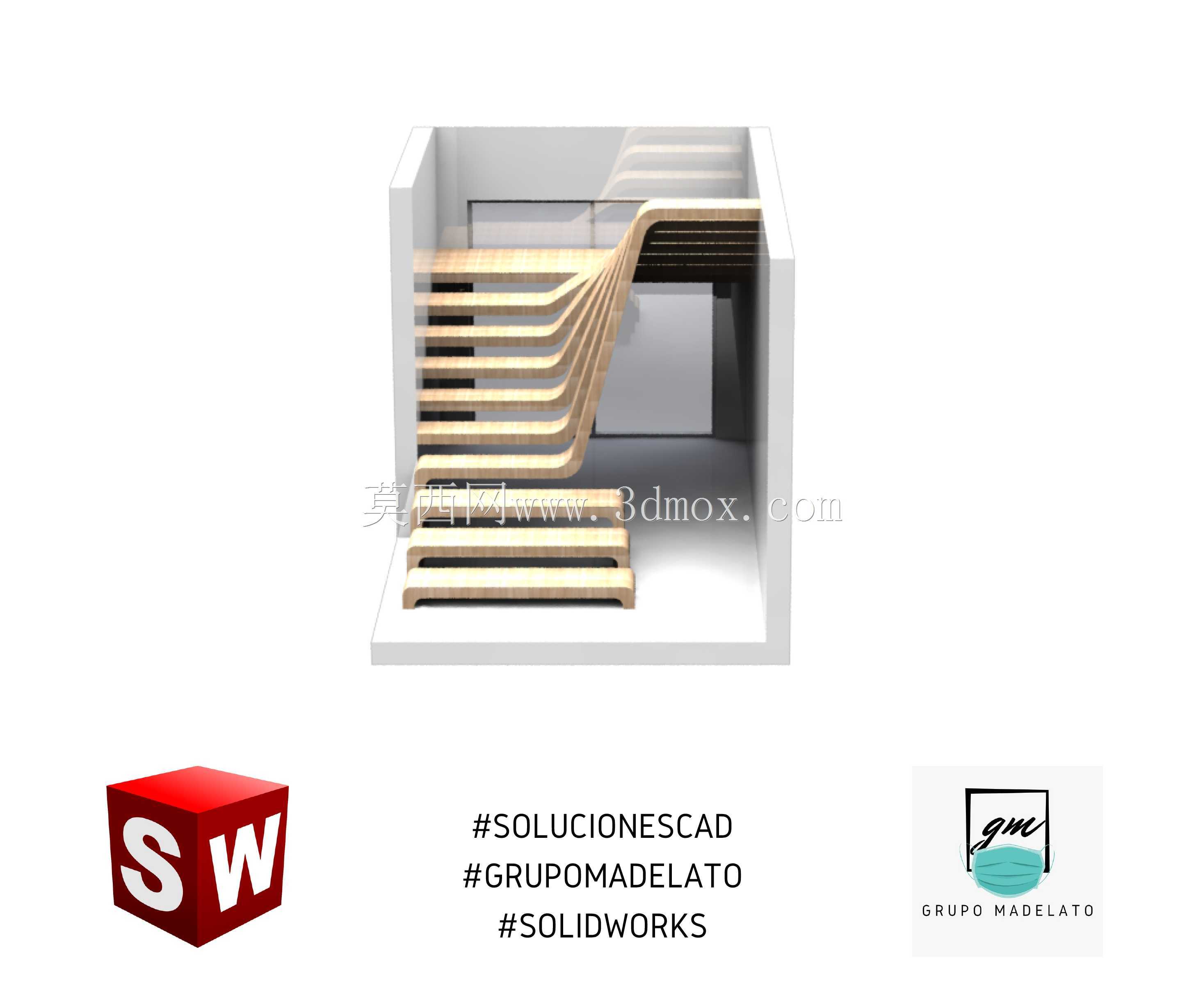 木质双楼梯——埃斯卡莱拉双楼梯(ESCALERAS DUALES DE MADERA)。