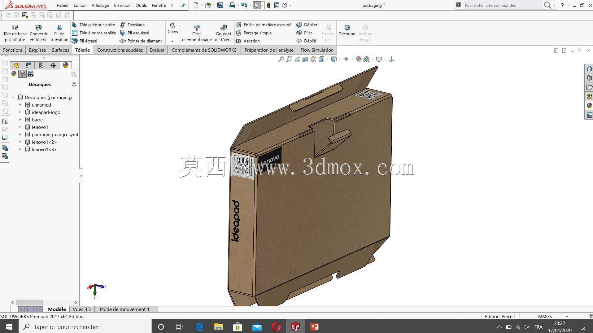 PC Lenovo Ideapad的包装
