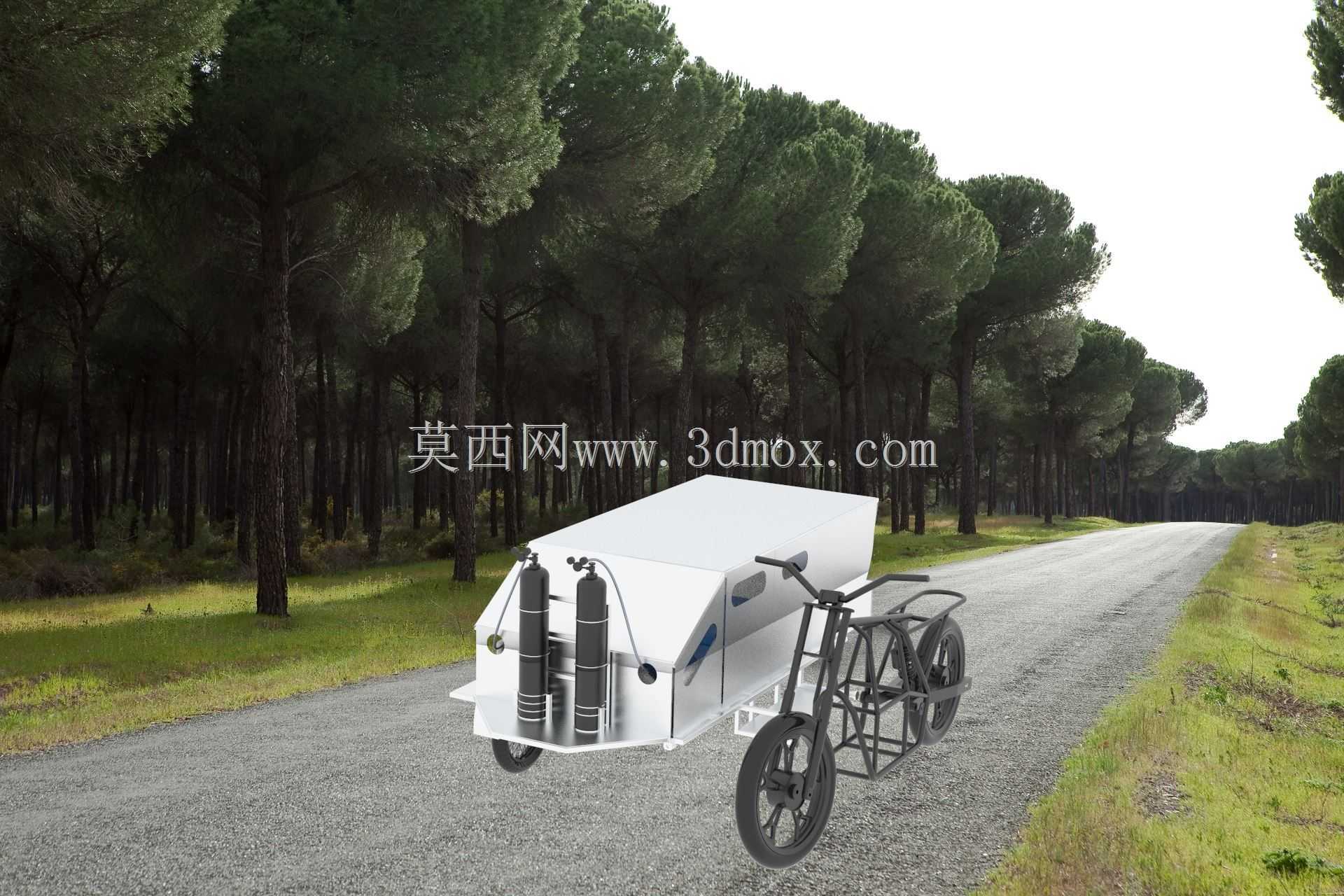 侧附自行车救护车