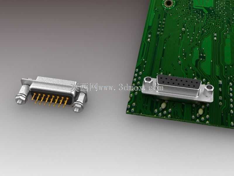 DSUB 15针阴式PCB连接器