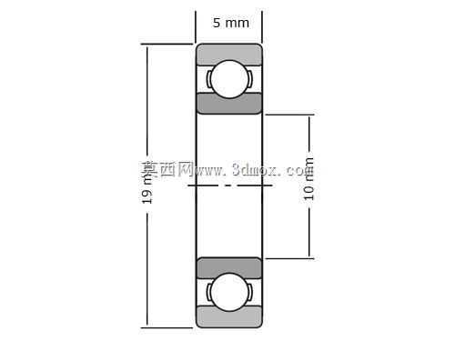 轴承10x19x5mm