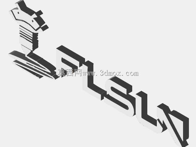FLSUN标志3D