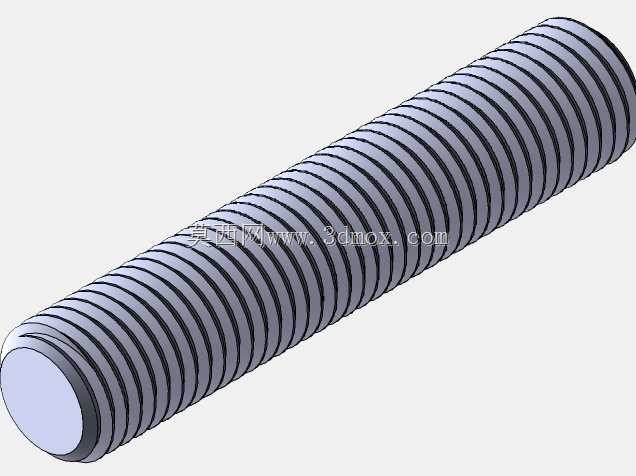 通用双头螺栓(无柄)-SOLIDWORKS。