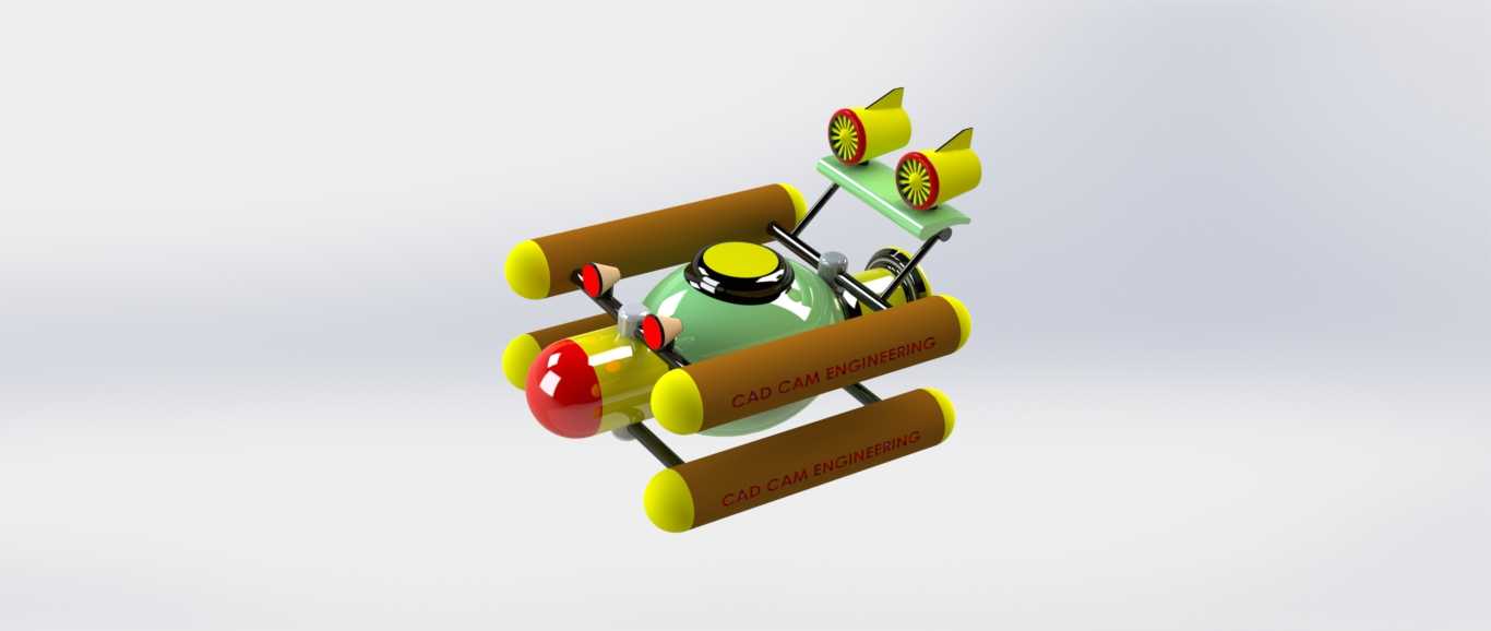 solidworks�е�����Ǳͧ���ģ��