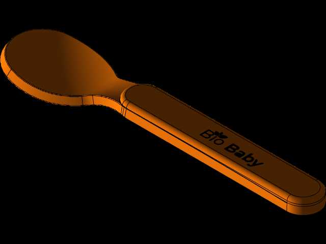 Solidworks中的木勺