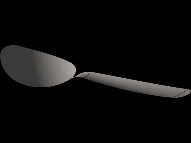 Solidworks中的木勺