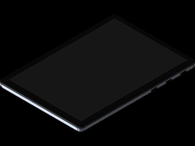 Solidworks中的iPad模型