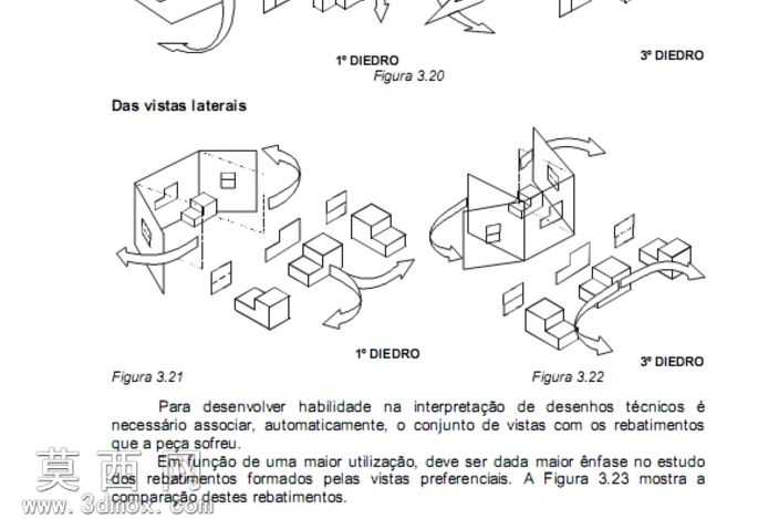 Desenho同mecanico"diedroMongeano"