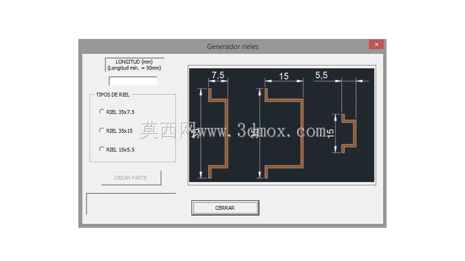 Generador de rieles(铁路)para tablero eléctricos-Autodesk发明家VBA