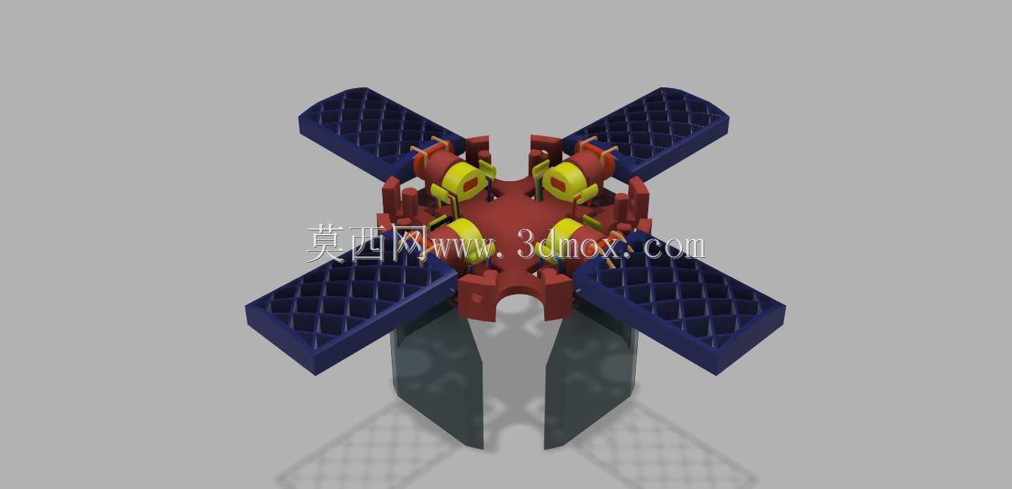 autogiro_con_aletas_de_rejilla_aerodimamica_sin_发动机