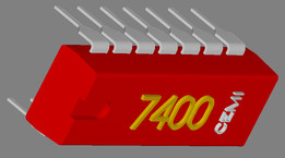 7400 IC设计视图中的3D图像(1997年)
