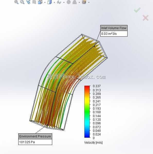 ʹ��Solidworks�Է����ͷ���쾶�ܽ�������ģ�⡣