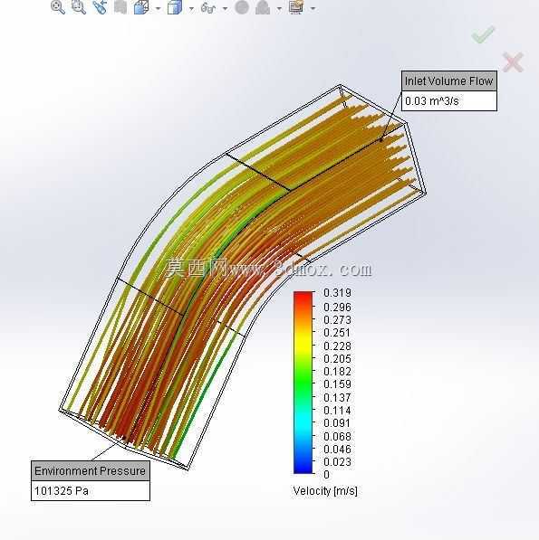 ʹ��Solidworks�Է����ͷ���쾶�ܽ�������ģ�⡣