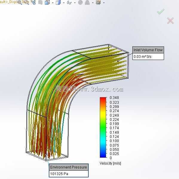 ʹ��Solidworks�Է����ͷ���쾶�ܽ�������ģ�⡣