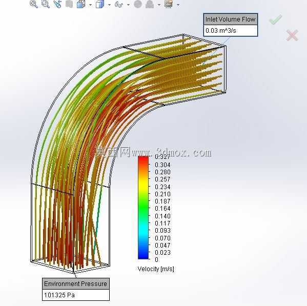 ʹ��Solidworks�Է����ͷ���쾶�ܽ�������ģ�⡣