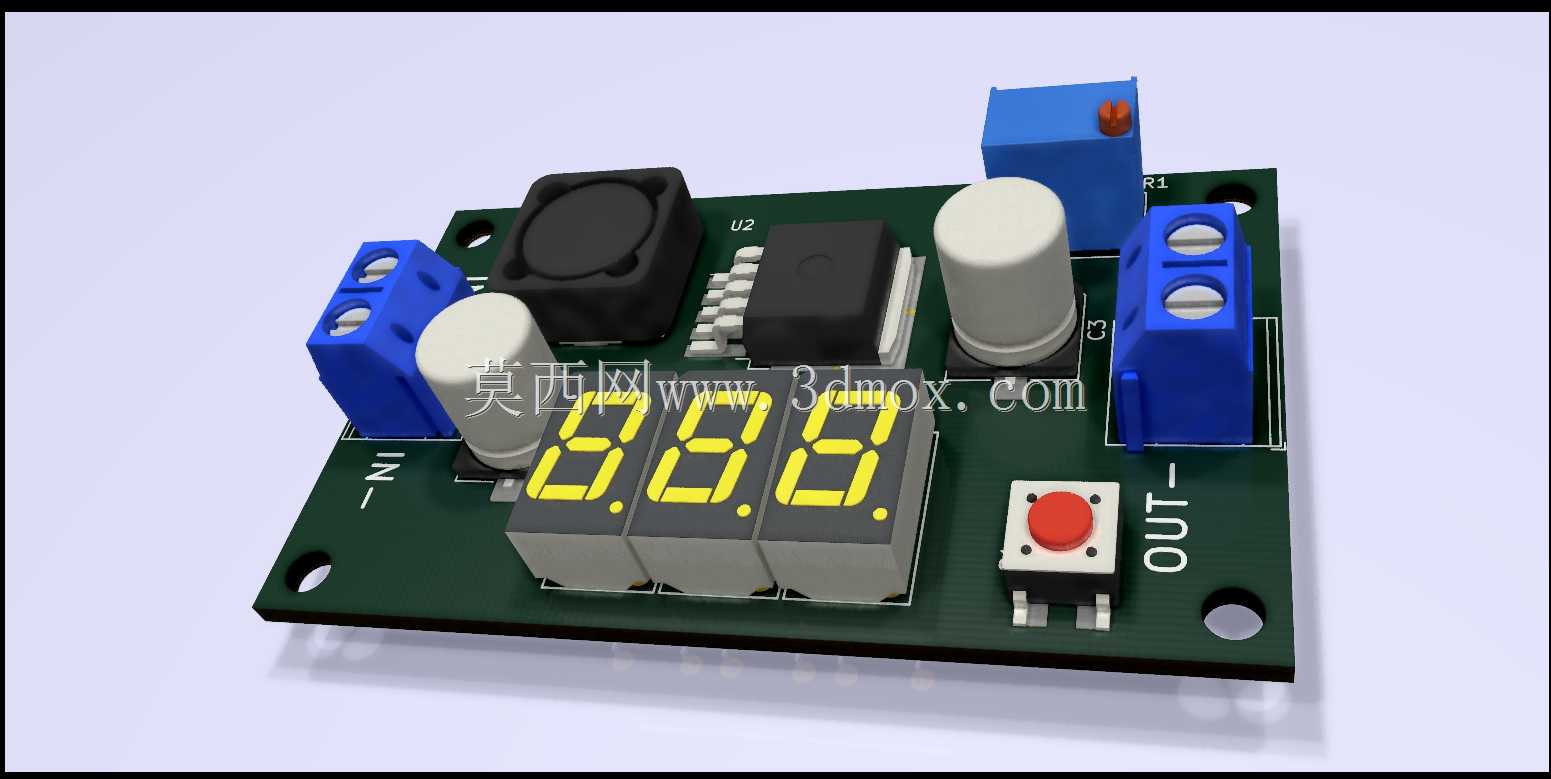 XL6009带7段显示屏的升压转换器