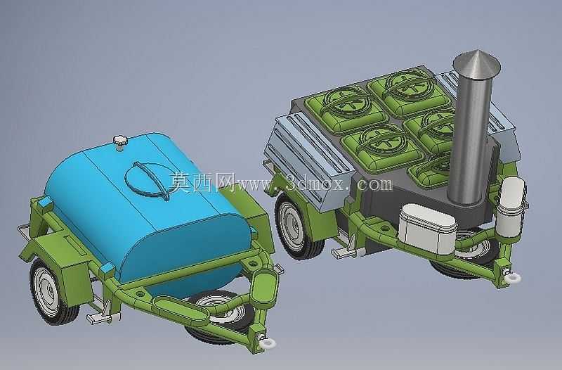 Kuchnia polowa KP340+cysterna 1:43