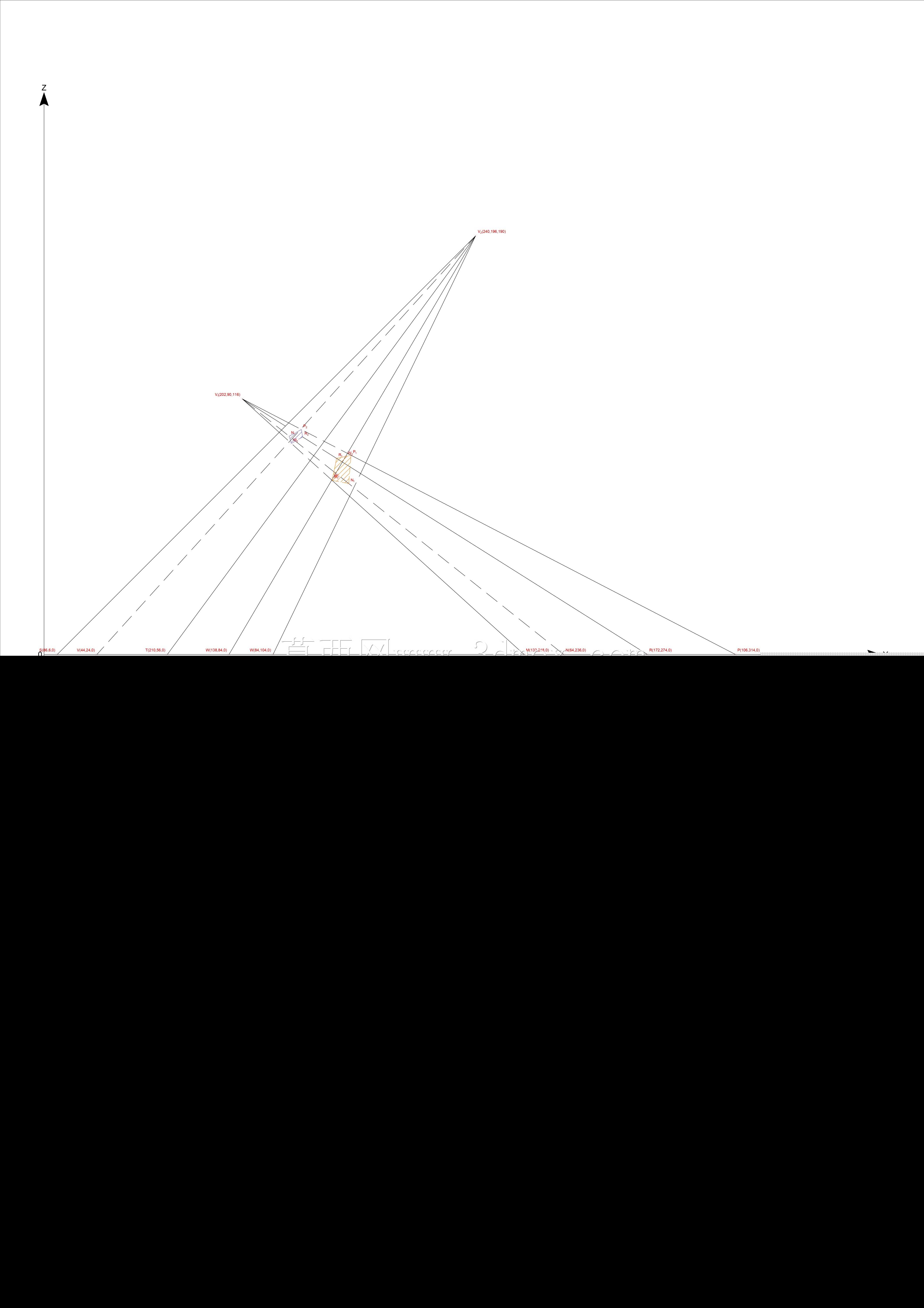 两个金字塔的交点