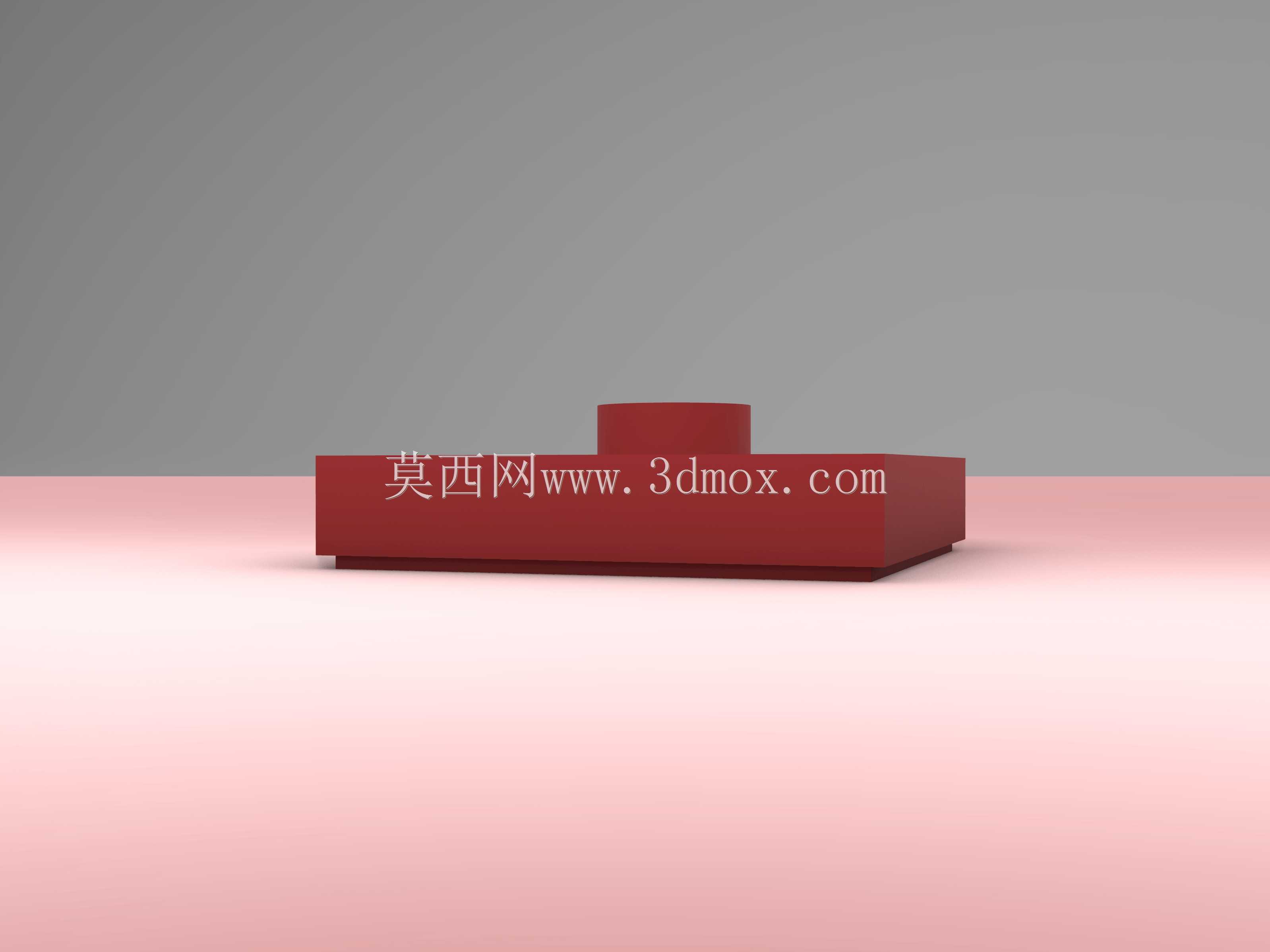 乐高积木板-2X2,带一个旋钮
