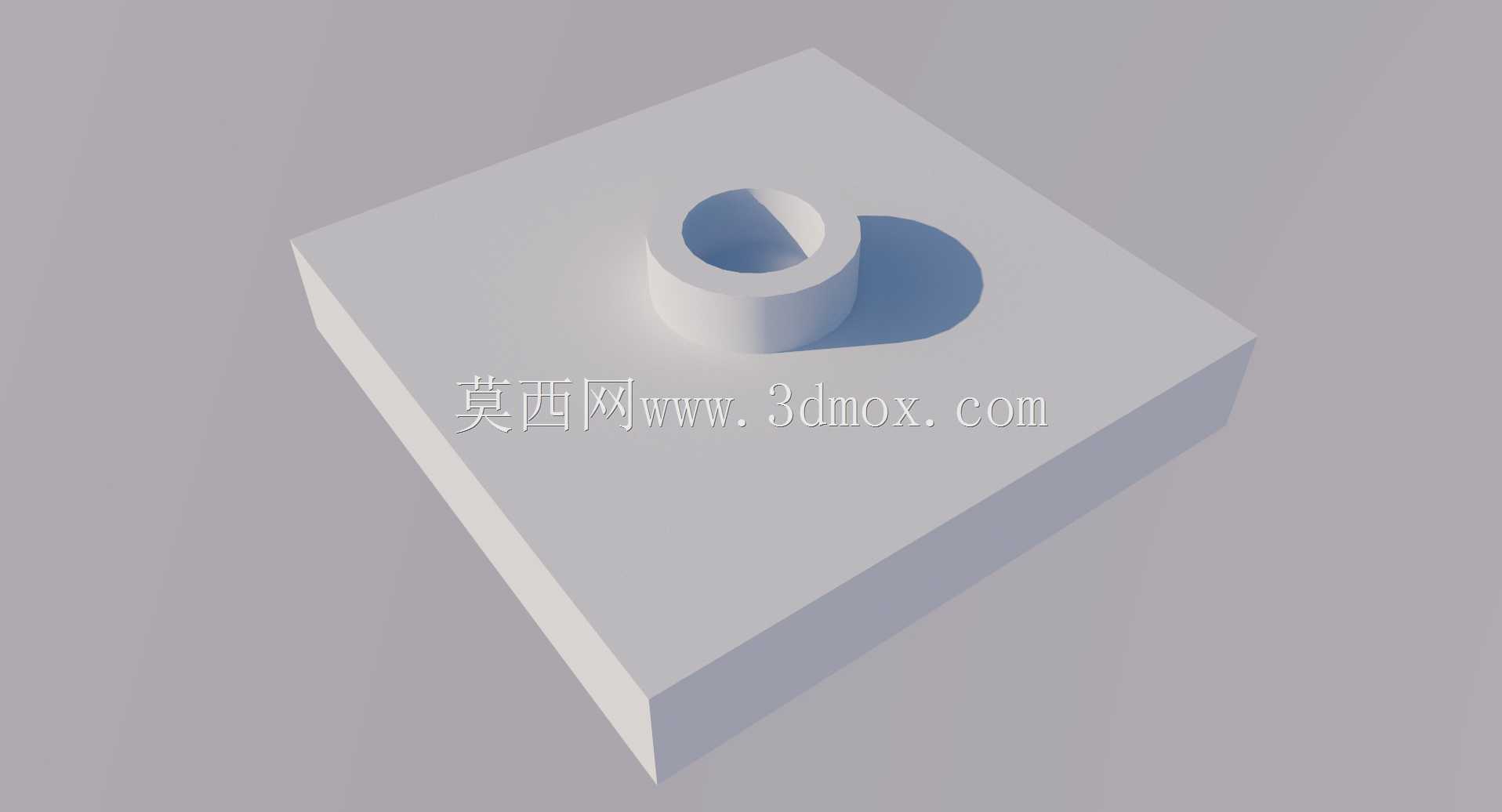 乐高积木板-2X2,带一个旋钮