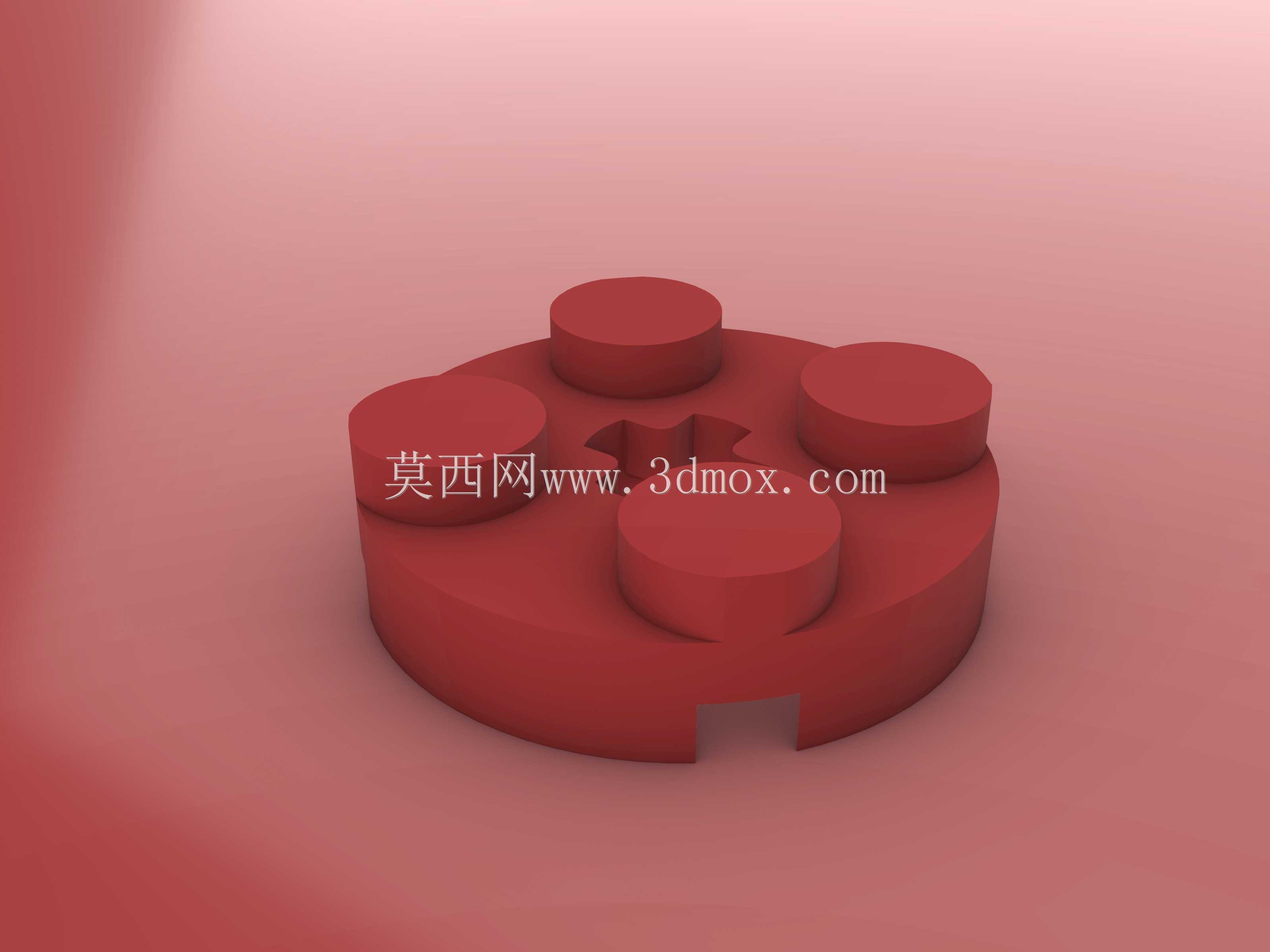 乐高圆板-2X2