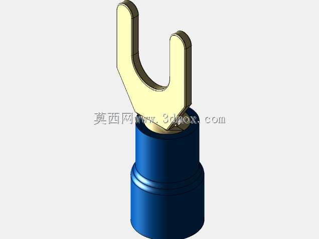 绝缘铲形端子(蓝色)