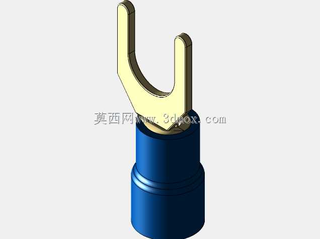 绝缘铲形端子(蓝色)