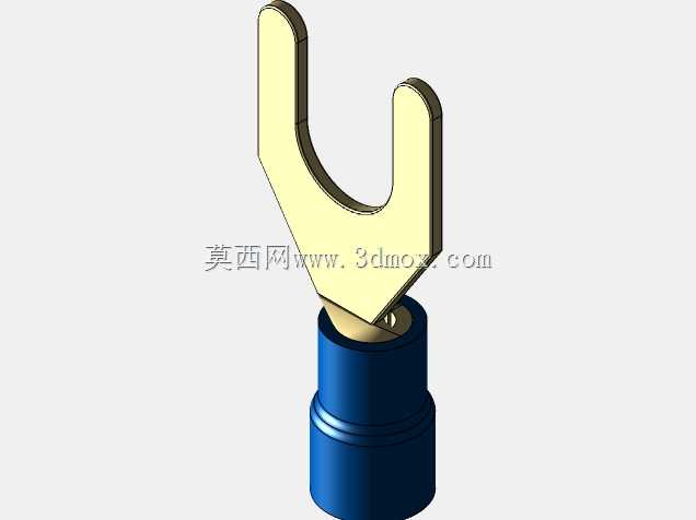 绝缘铲形端子(蓝色)