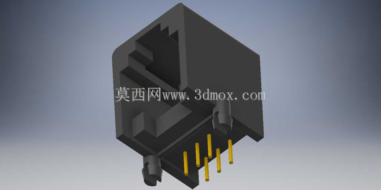 TJ6P6C 6P6C R-RJ11R06P-A800(RJ11)直角pcb连接器插座